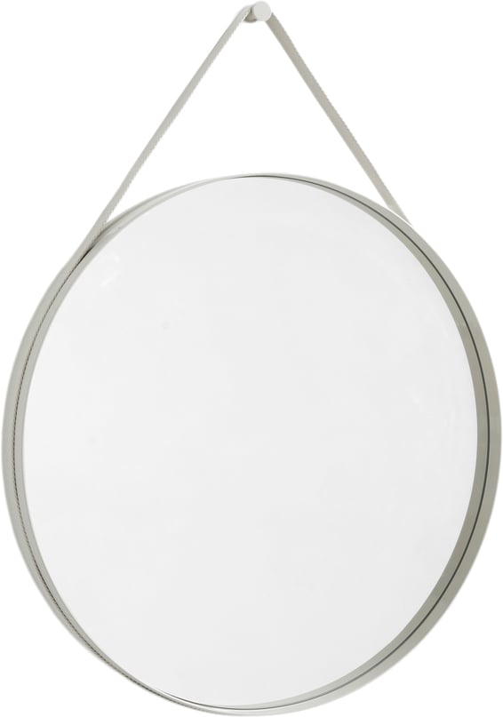 Hay Strap Mirror No 2, Ø70 Str Ø70 - Vægspejle Stål hos Magasin