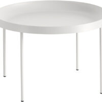 Hay Tulou Offwhite Powder Coated Steel Str 75 x H35 - Sofaborde Stål hos Magasin