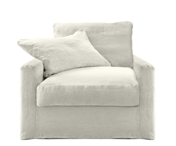 Home Spirit Biscarosse Armchair - 90 cm. - Sweet Ecru