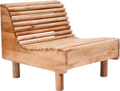 House Doctor Loungestol, Wave, Natur Str l: 70 cm, w: 83 cm, h: 67 cm - Havemøbler hos Magasin