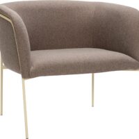 Hübsch Eyrie Lounge Chair Brown Str 89x58xh78cm - Loungestole hos Magasin