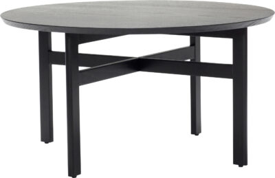 Hübsch Fjord Coffee Table Black Str ø80xh42cm - Sofaborde hos Magasin