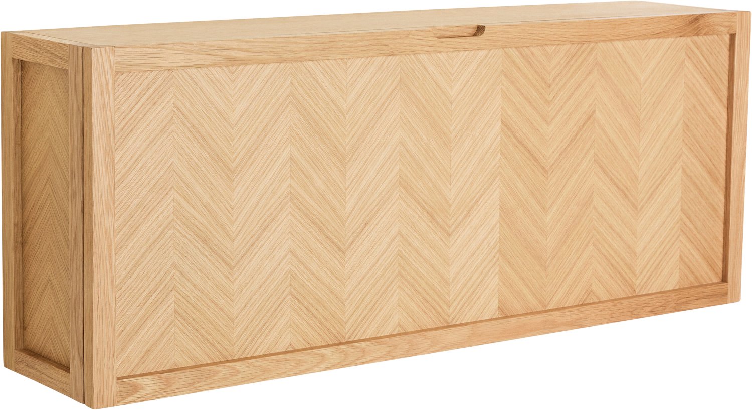 Hübsch Herringbone Skoskab Large Natur Str 100x25xh40cm - Skabe hos Magasin