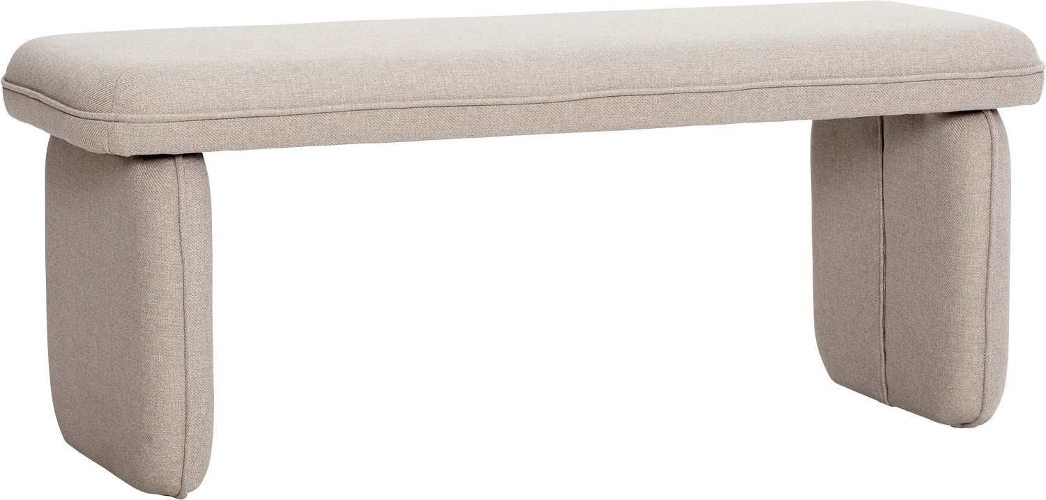 Hübsch Mellow Bench Sand Str L100 x B38 x H40 cm. - Bænke hos Magasin