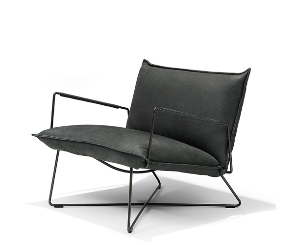 Jess Design Earl Low Back Lounge Armchair - Aurula Black