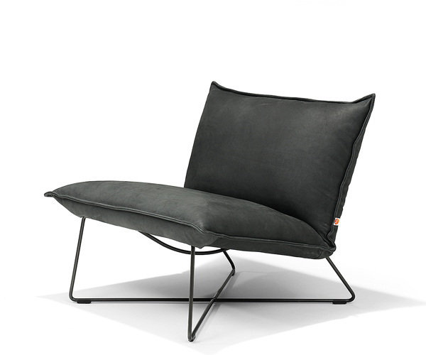 Jess Design Earl Low Back Lounge Chair - Aurula Black