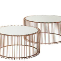 Kare Design Wire sofabord - copper - sæt á 2