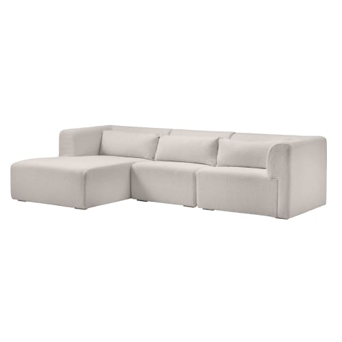 Living & more 3 pers. modulsofa med chaiselong - Karl - Boucle