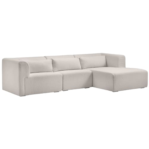 Living & more 3 pers. modulsofa med chaiselong - Karl - Boucle