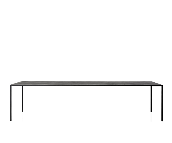 MDF Italia Tense Carbon Black Wood Table - 100x240cm