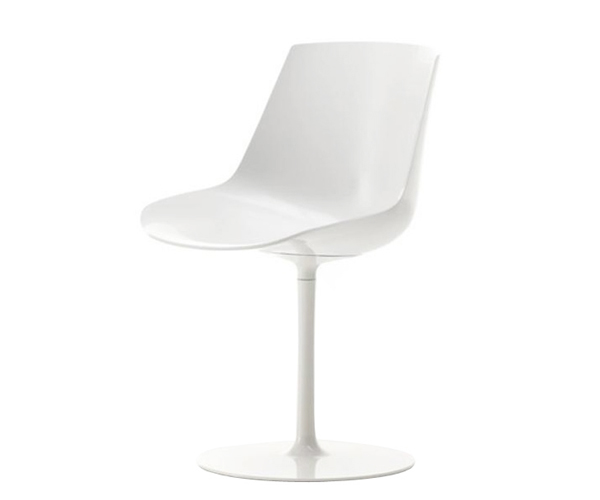 Mdf Italia Flow Chair Søjleben - Blank Hvid