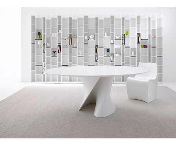 Mdf Italia S Table - White - Ø126cm