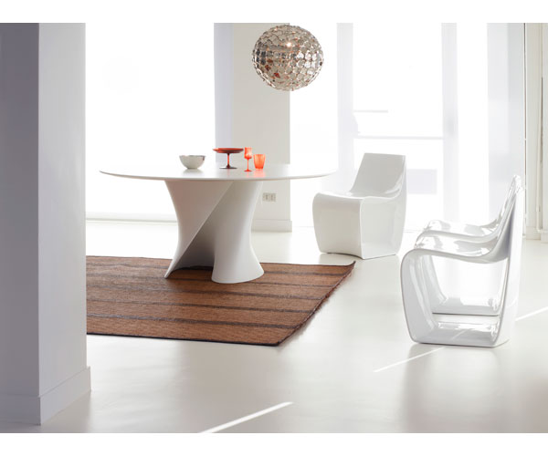 Mdf Italia S Table White - bordplade str Ø140 cm i white wood