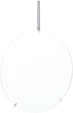 Moebe Wall Mirror, Ã70, Chrom Str H94,5 X L70 X W2,1 cm - Vægspejle hos Magasin