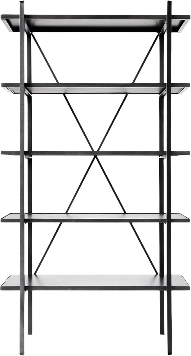 Muubs Reol Austin Sort Str B90xD35xH166 cm - Reoler hos Magasin