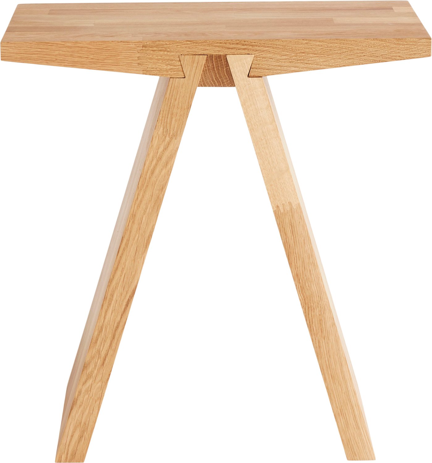 Muubs Taburet Angle, Eg Natural/oil Str H45xB45xD29 cm - Skamler & Taburetter hos Magasin