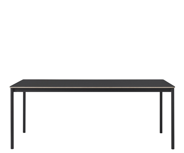 Muuto Base Table - 250x90cm - Sort Linolium