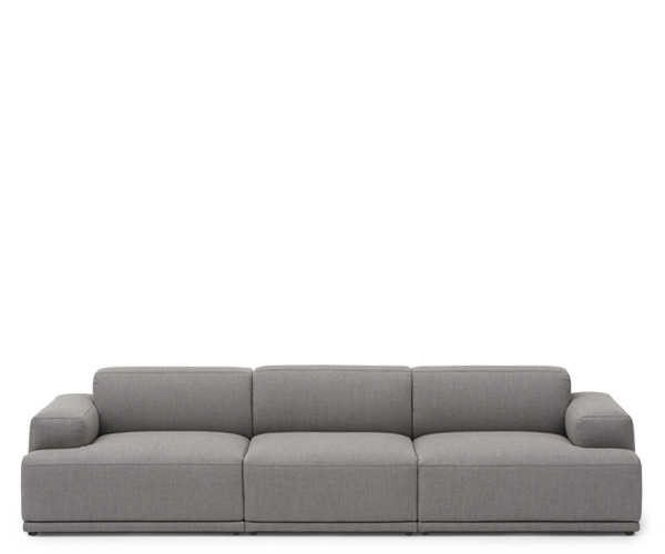 Muuto Connect Soft Sofa - 3 Pers. - Rewool 128