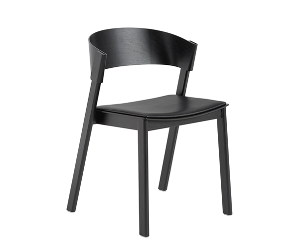 Muuto Cover Side Chair - Sort Eg · Sort Læder