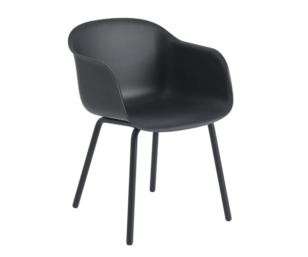 Muuto Fiber Outdoor Armchair - Anthracite Black