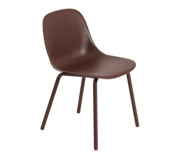 Muuto Fiber Outdoor Sidechair - Brown Red