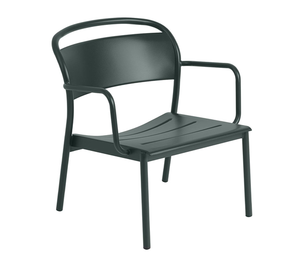 Muuto Linear Steel Lounge Armchair - Green