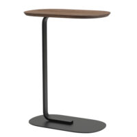 Muuto Relate Sidetable - H73,5cm - Sort/Røget Eg