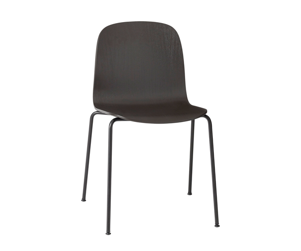 Muuto Visu Chair - Black Tube Base - Black