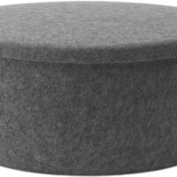 Normann Copenhagen Hide Storage Pouf Large - Sofaborde hos Magasin