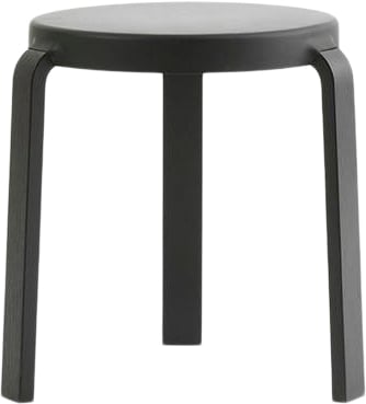 Normann Copenhagen Tap Stool Black - Skamler & Taburetter Gummi hos Magasin