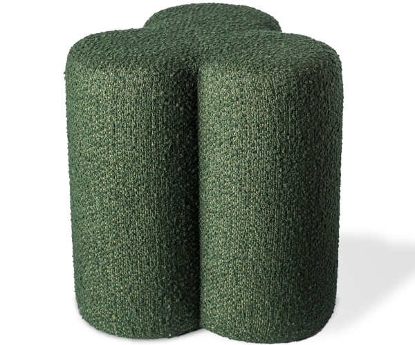 Pols Potten Clover puf - boucle green