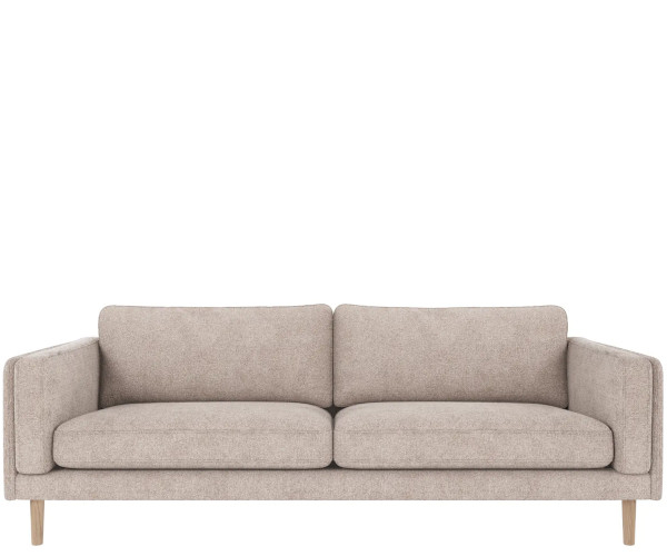 Rowico Home Braden sofa - Greg lysegrå / hvidpigmenteret eg - 216 cm