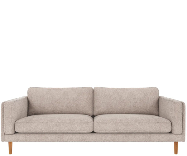 Rowico Home Braden sofa - Greg lysegrå / lakeret eg - 216 cm