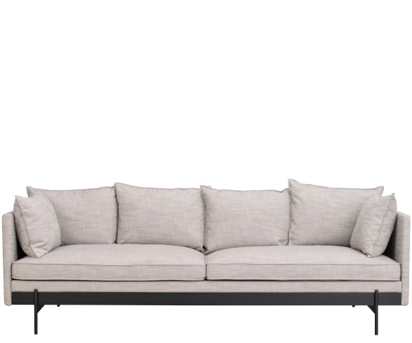 Rowico Home Shelton sofa - 218 - grå - sort ask