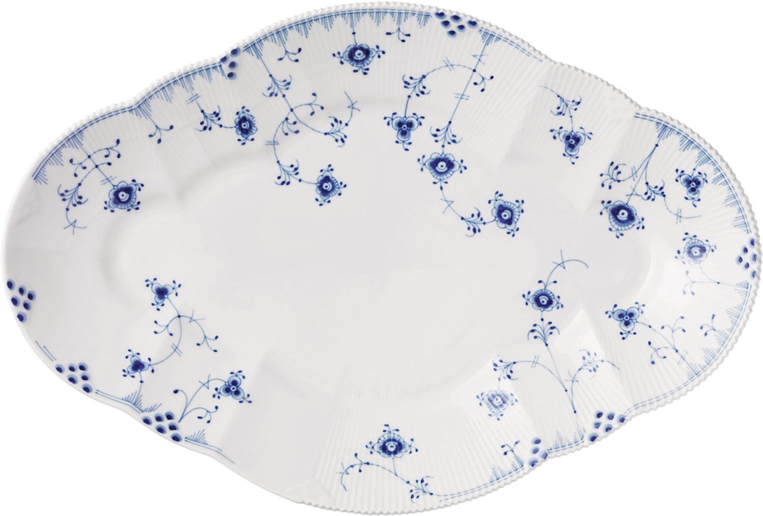 Royal Copenhagen Blå Elements fad 46 cm. Str 49 cm - Serveringsfade hos Magasin