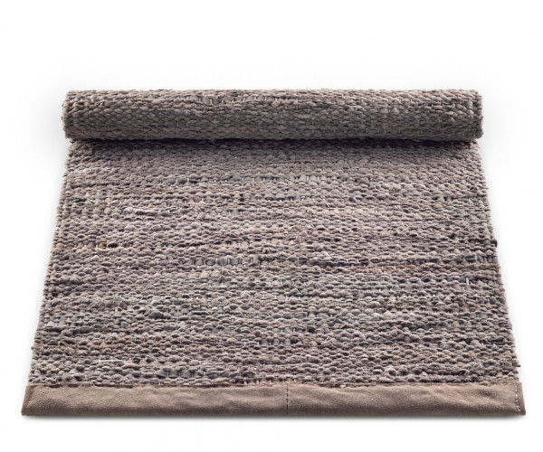 Rug Solid læder tæppe - 200x300 - Wood