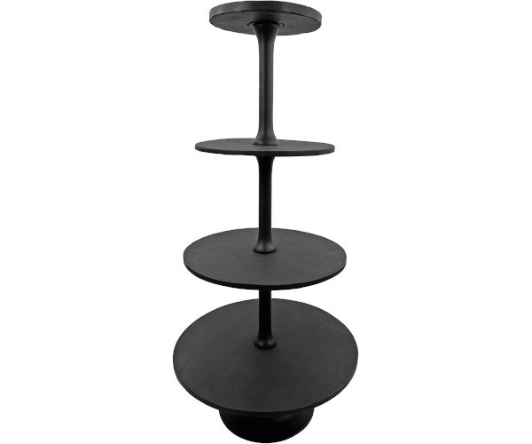 Shishi Black Marble Etagere - 124 cm