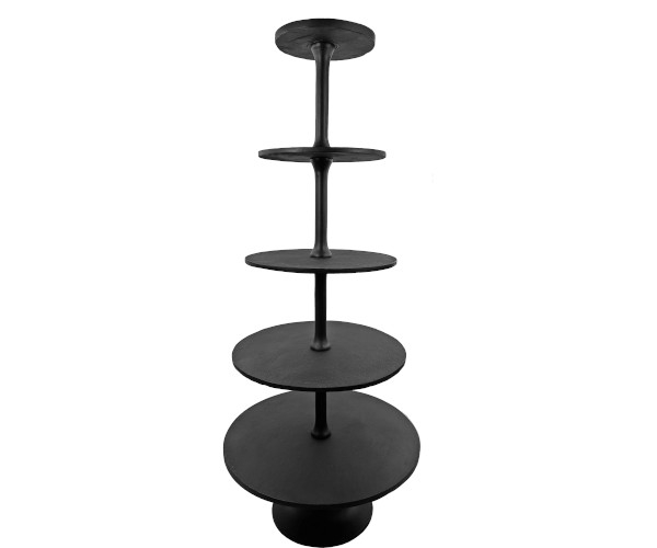 Shishi Black Marble Etagere - 163 cm