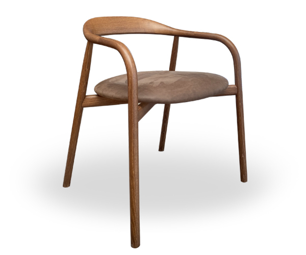 Sovet Italia Autumn Chair - Mørkbejdset - Mud Læder