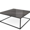 Sovet Italia Quadro Sofabord - 90x90 - Sort Stel - Keramik CY Top