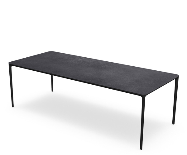 Sovet Italia Slim Table - 240x100 - Dark Ceramic - Sort