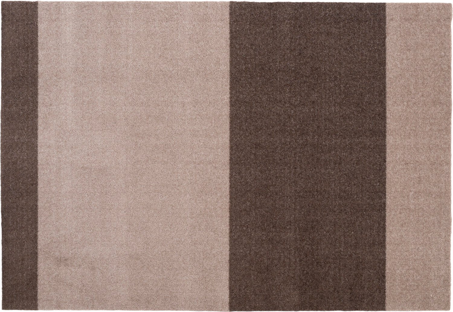 Tica Copenhagen Løber, 130x90 cm, Stripeshorizon Sand/brun Str 130x90 cm - Gulvtæpper Polyamid hos Magasin