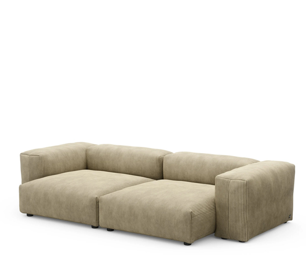 Vetsak Two Seat Sofa - 273x136,5 cm. - Cord Velours Khaki