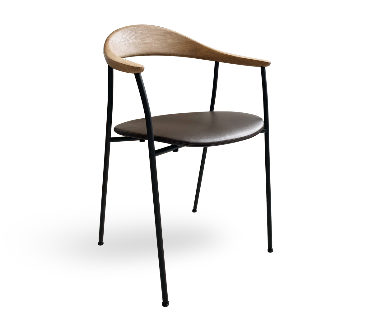 Artisan Neva Contour Chair - Eg - Select Læder Sæde - Brun