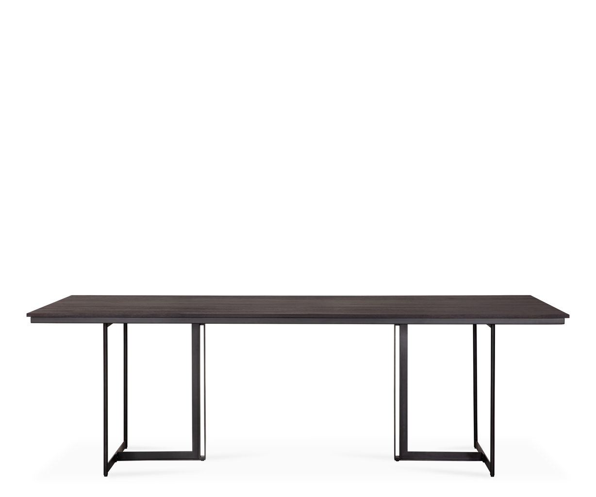 Ethnicraft Tacet Dining Table - 240x100 - Teak Dark Brown