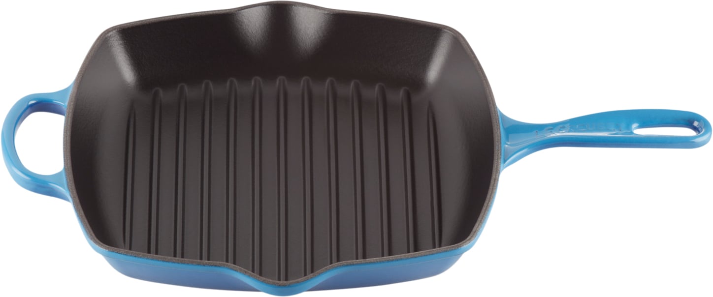 Le Creuset Grillpande 26 Azure Signa Azure Blue Str 26cm - Grillpander hos Magasin