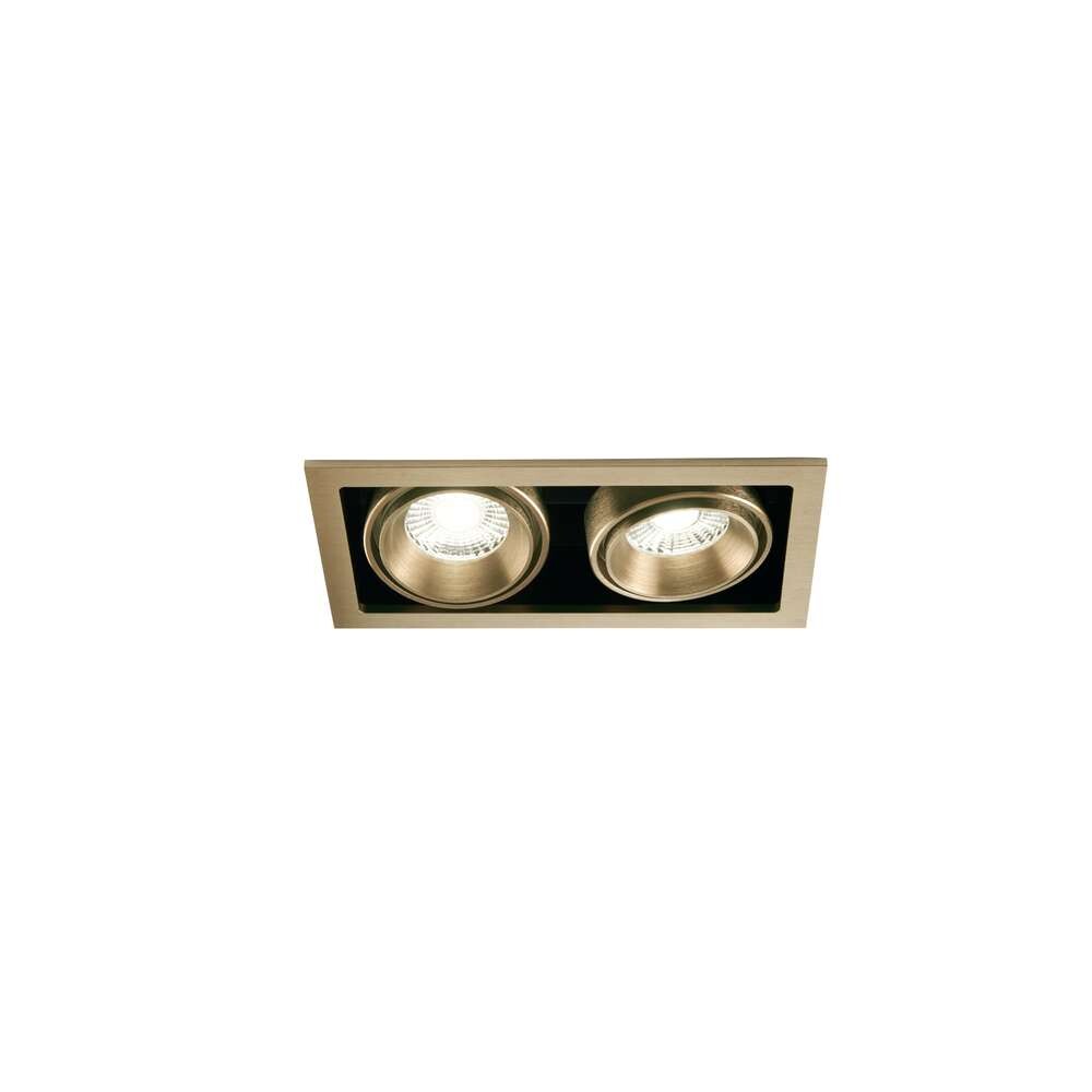 Light-Point - Ghost 2 Indbygningsspot 2x6W 2700/3000K Brass