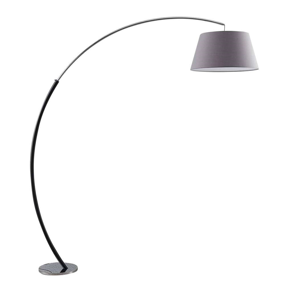 Lucande - Evelyna Gulvlampe Grey/Chrome/Black