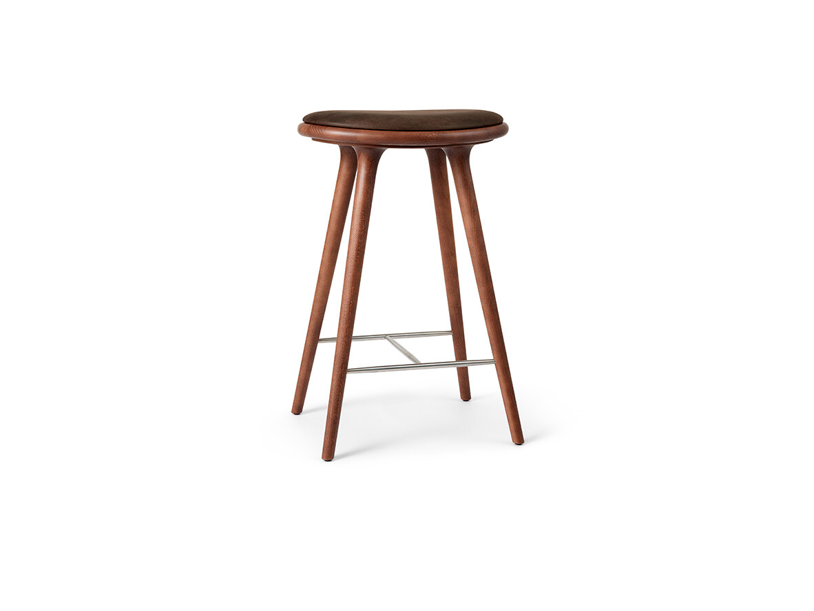 Mater - High Stool H69 Brown Stained Beech