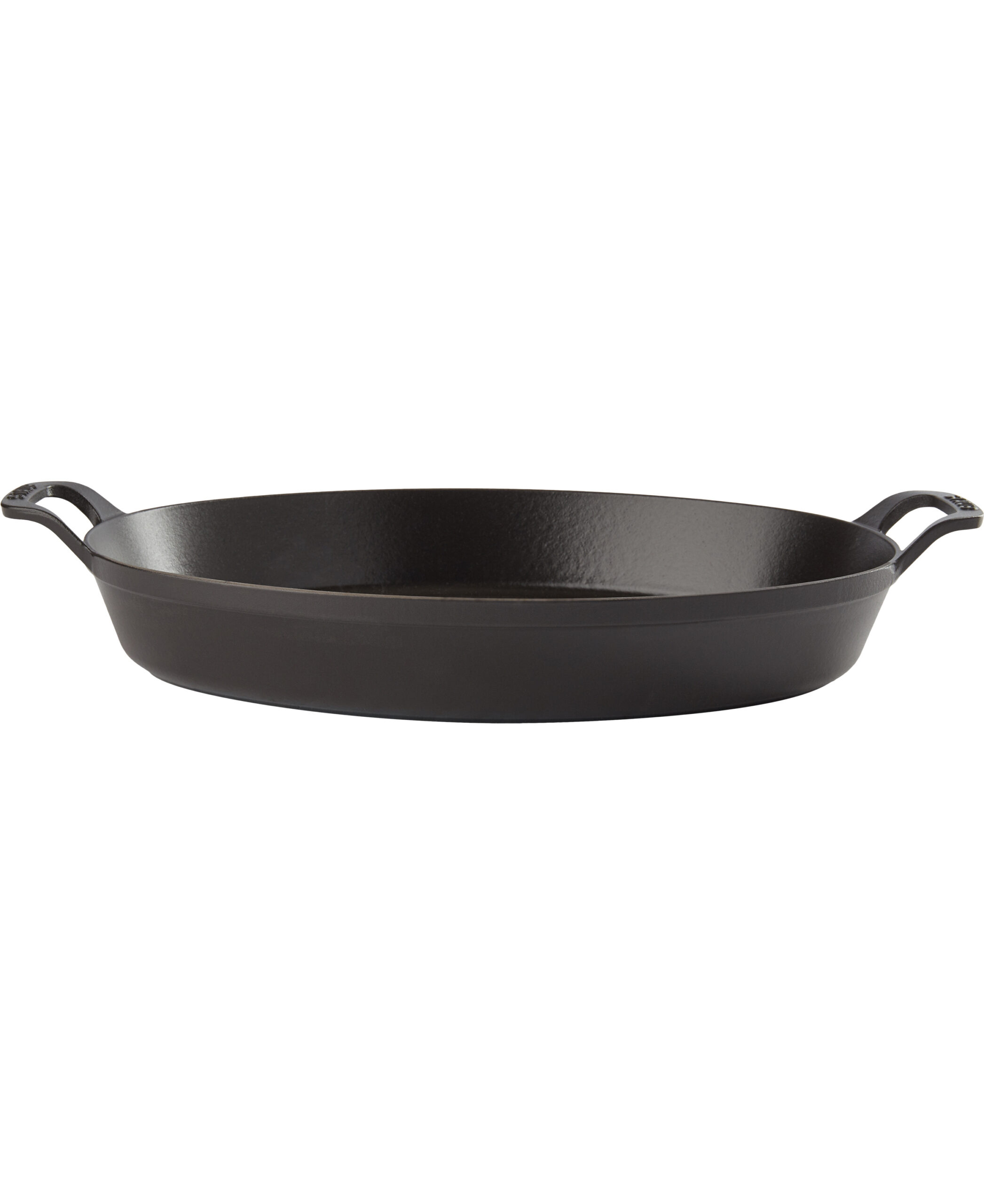 Staub Ovalt fad 37 cm Sort Sort Str 37 cm - Ovnfaste Fade hos Magasin